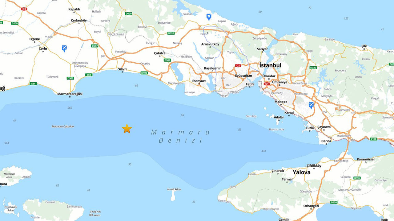 Silivri açıklarında deprem (9 Ekim 2025)