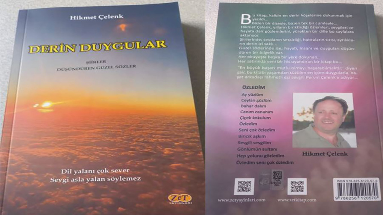 Hikmet Çelenk'ten eşine vefa borcu: 'Derin Duygular' raflarda!