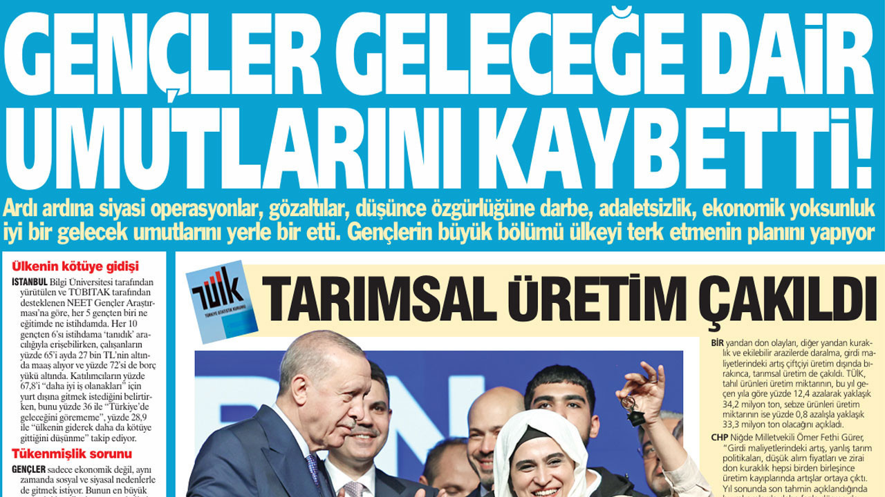 Gençler geleceğe dair umutlarını kaybetti!