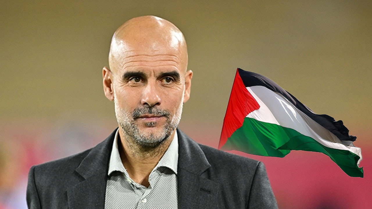 Pep Guardiola Filistin'i bir kez daha unutmadı! Anlam dolu sözler