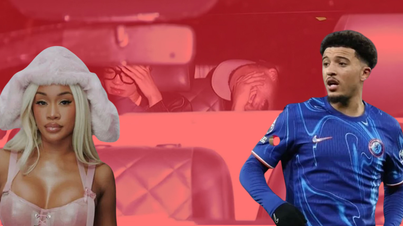 Dünya yıldızı futbolcu Jadon Sancho ve rapçi sevgilisi Saweetie’ ile Sirkeci paparazzilere yakalandı: Köşe bucak saklandılar!