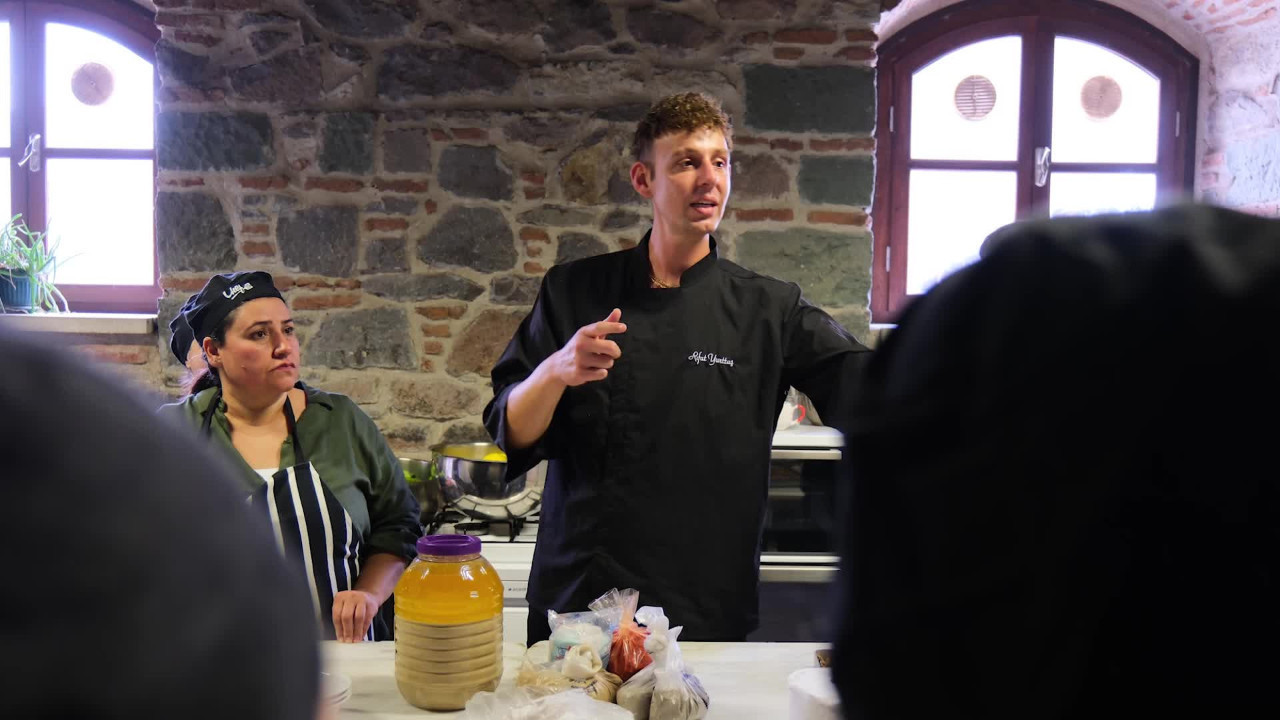 Şef Rıfat Yurttaş, Ege yemekleri yaptı