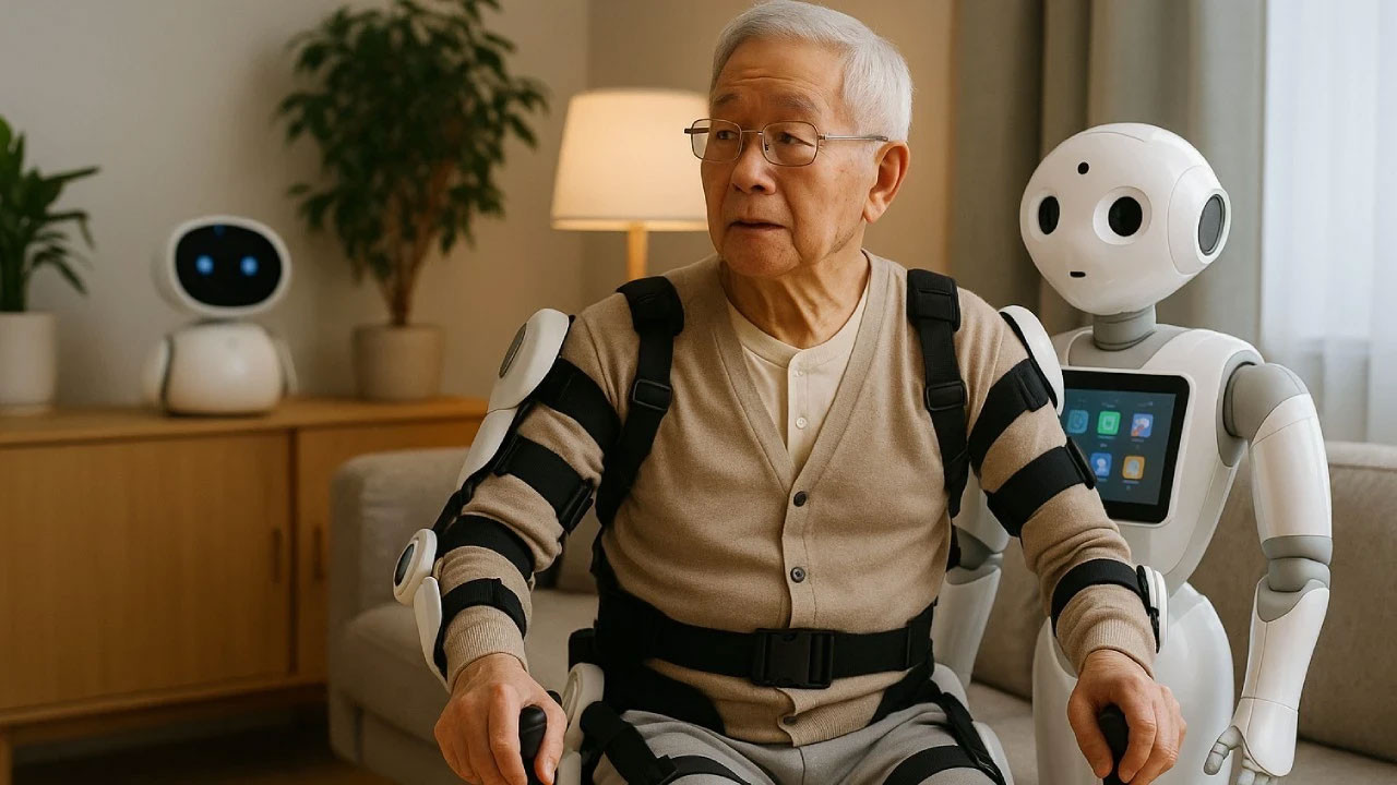 Yaşlılara artık robotlar bakıyor: Satranç oynayan da var, yürümeye yardım eden de…