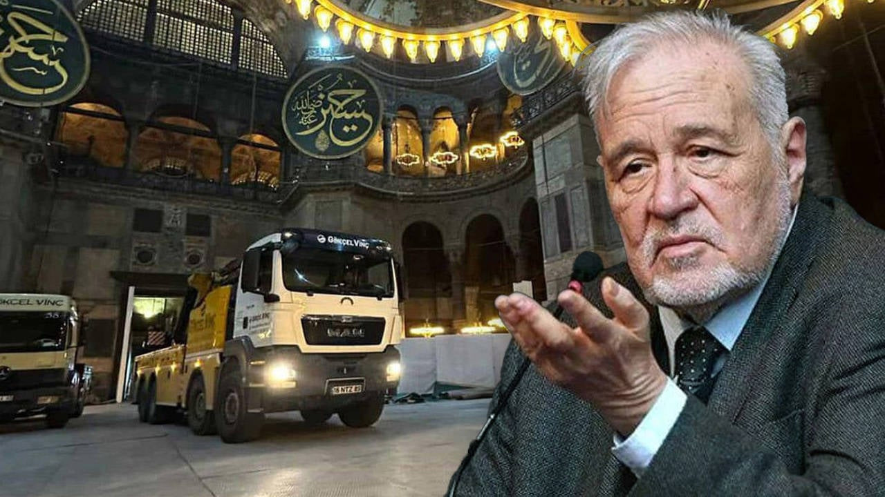 İlber Ortaylı, Ayasofya’daki kamyona böyle tepki verdi