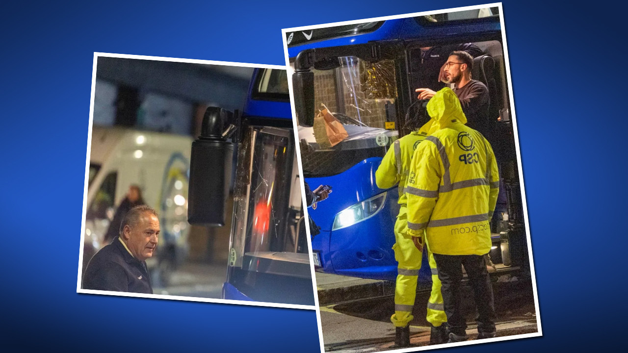 Dünya devinin otobüsüne saldırı! Maç öncesi pusu kurdular