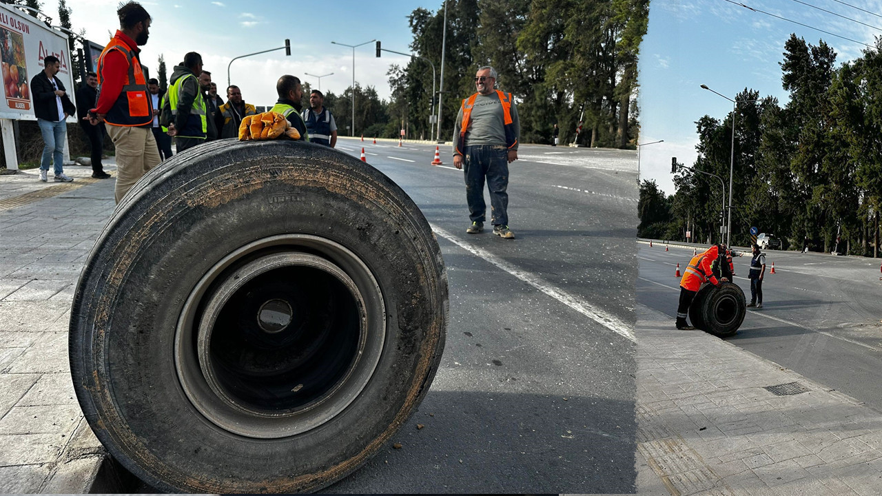 Tekerlek Koptu! 60 tonluk dev yola savruldu
