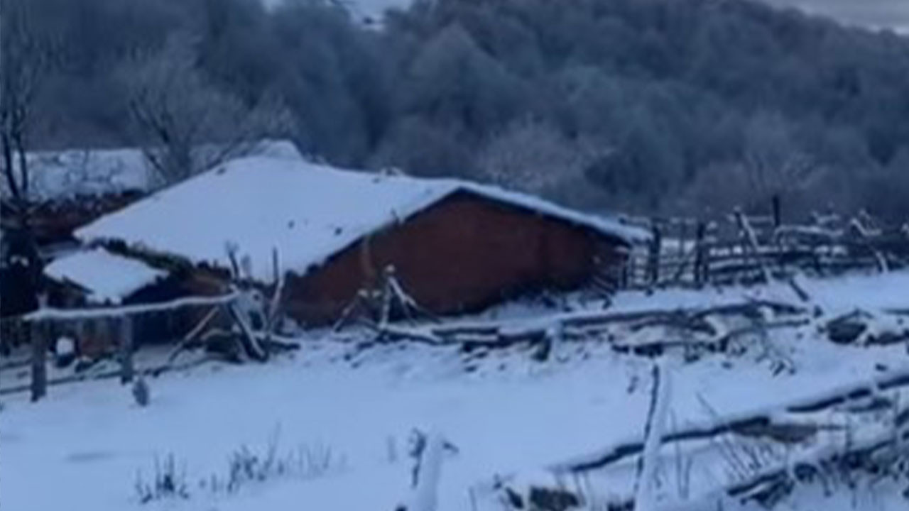 Amasya'da yaylalar beyaza büründü! Kar kalınlığı 15 santimetreye ulaştı.