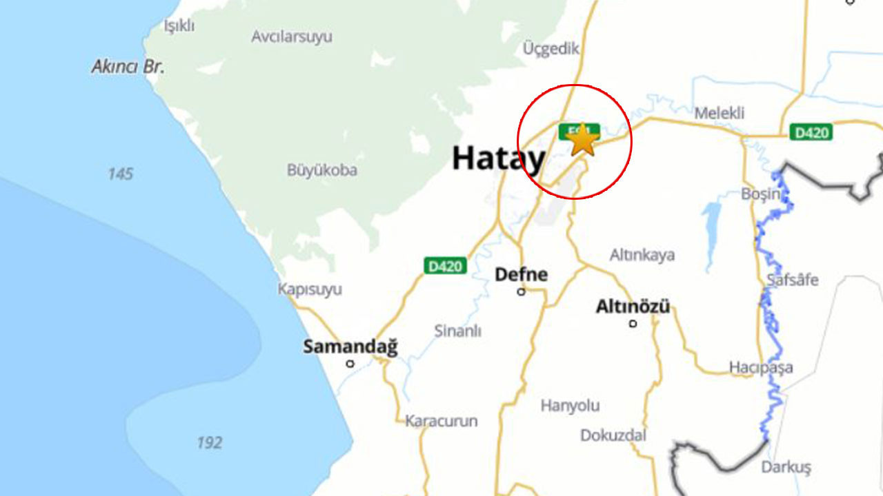 Hatay'da deprem! (15 Aralık 2025)