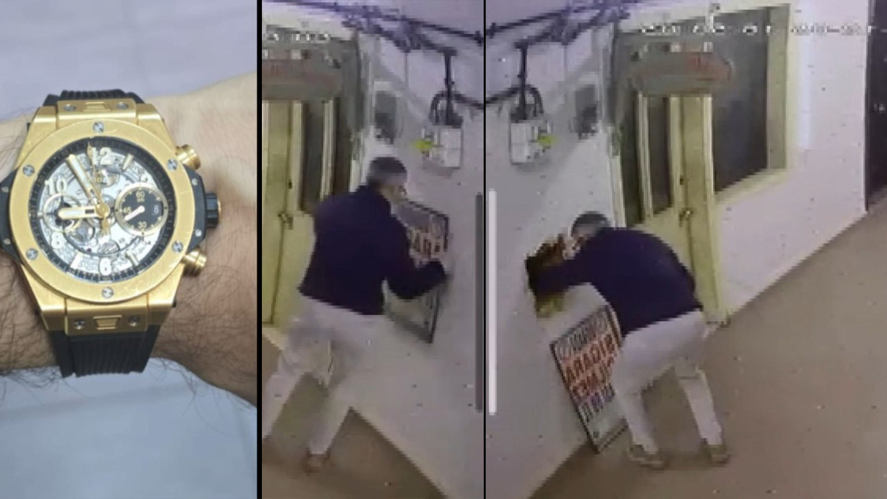 Akıllara durgunluk veren hırsızlık! Duvarı delip 40 bin dolarlık saati çaldı