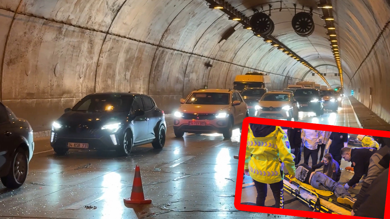 Tünelde korkunç kaza! Kaburgaları kırıldı