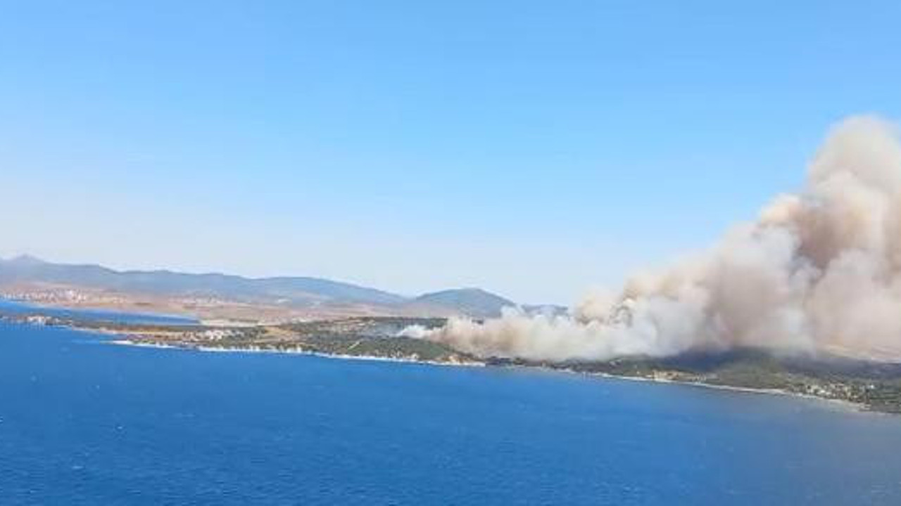 İzmir'in iki ilçesinde aynı anda orman yangını. Vatandaşlar tahliye ediliyor
