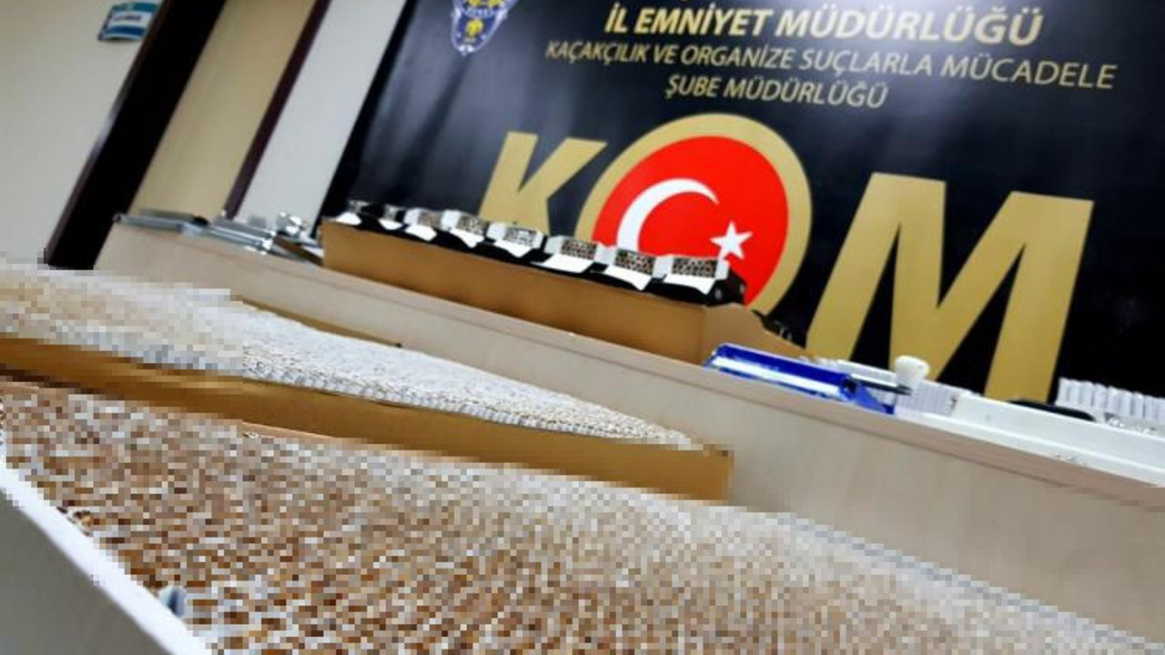 Çorum'da kaçak sigara operasyonu (11 Temmuz 2023)