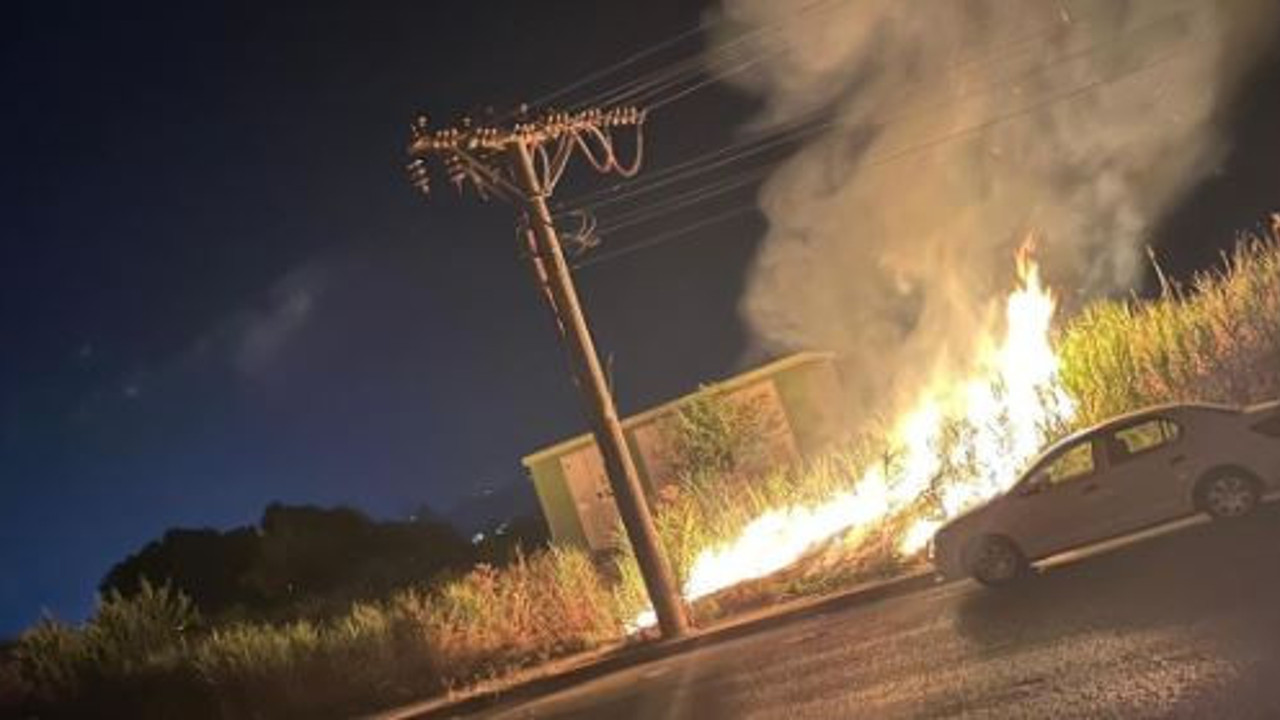 Kurtarma aracı mahalleyi karanlıkta bıraktı