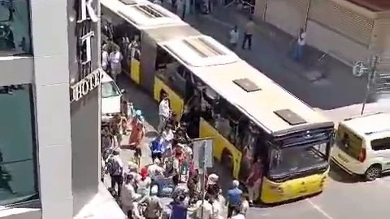 İETT otobüsü arızalandı. Vatandaşlar sıcakta yürümek zorunda kaldı