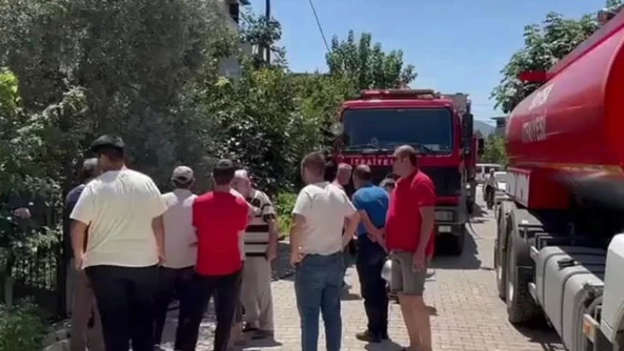 Yangından etkilenen üç çocuk hastaneye kaldırıldı