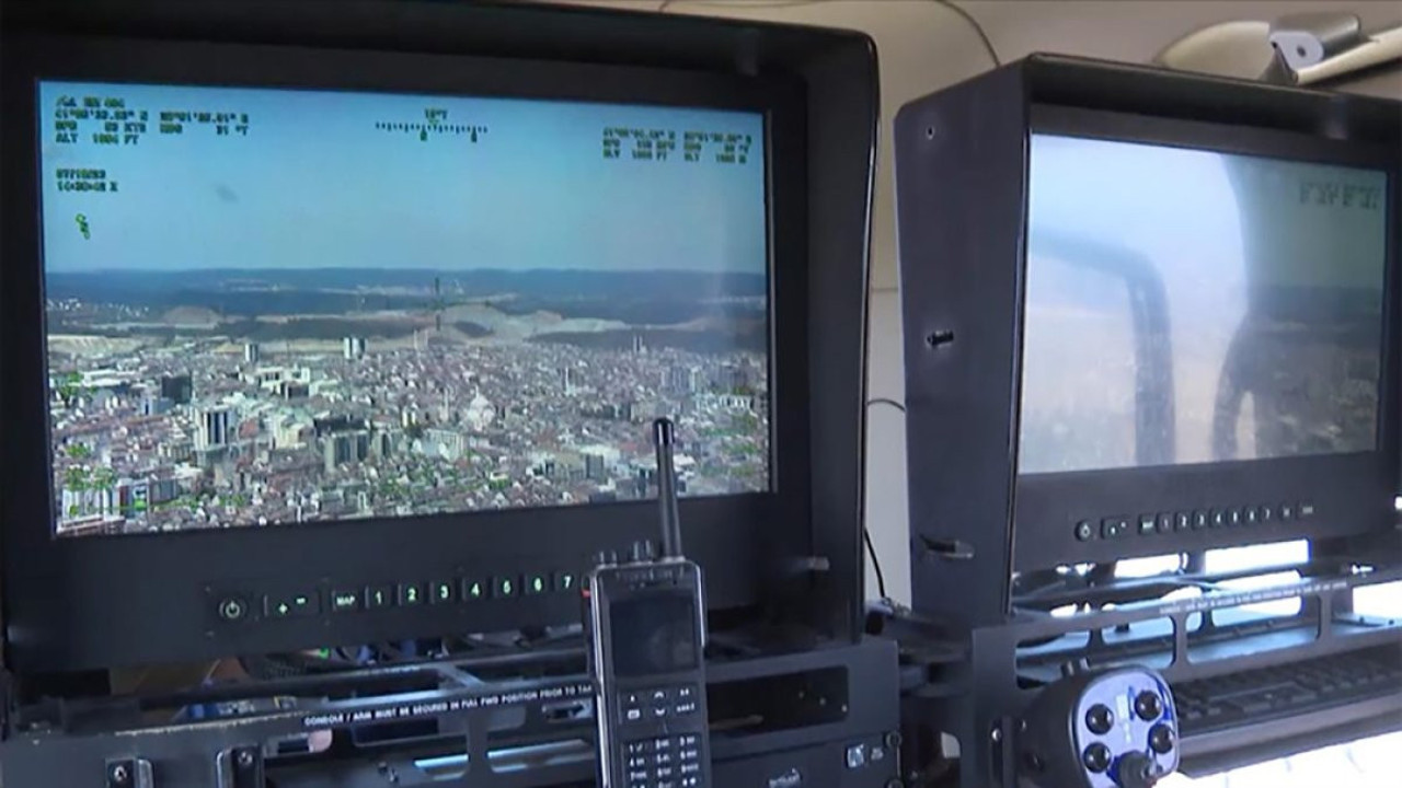 Sultangazi'de ormanlık alanlarda helikopter destekli denetim