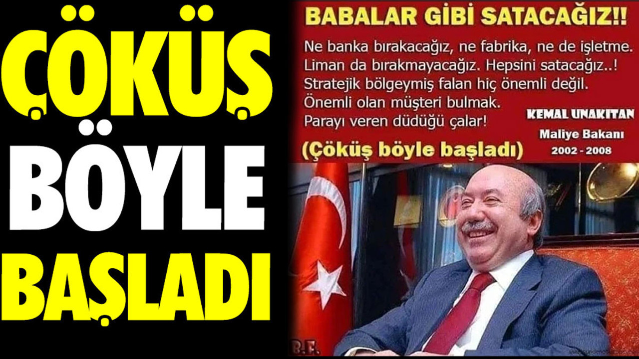 Çöküş böyle başladı. AKP iktidarı birçok şeyi birer birer ve ucuz olarak sattı