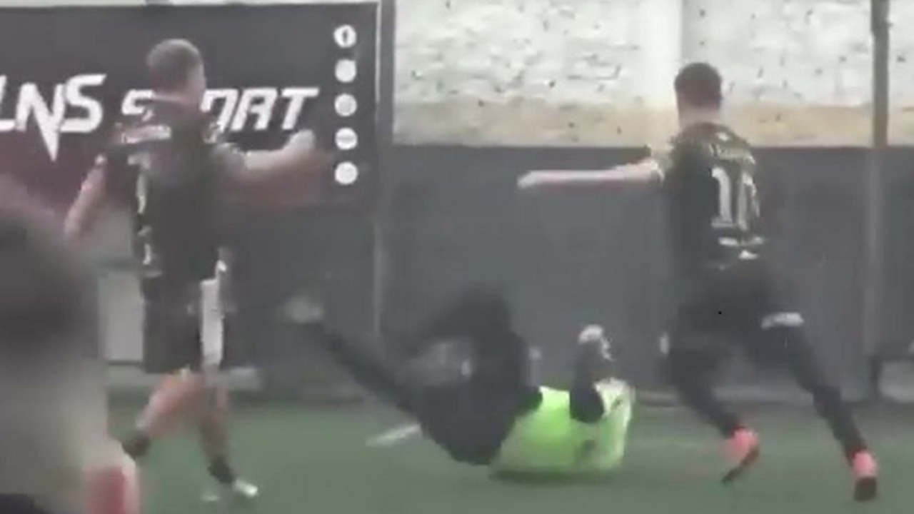 Amatör futbolcunun sahada yaptığı hareket hayatına mal oldu