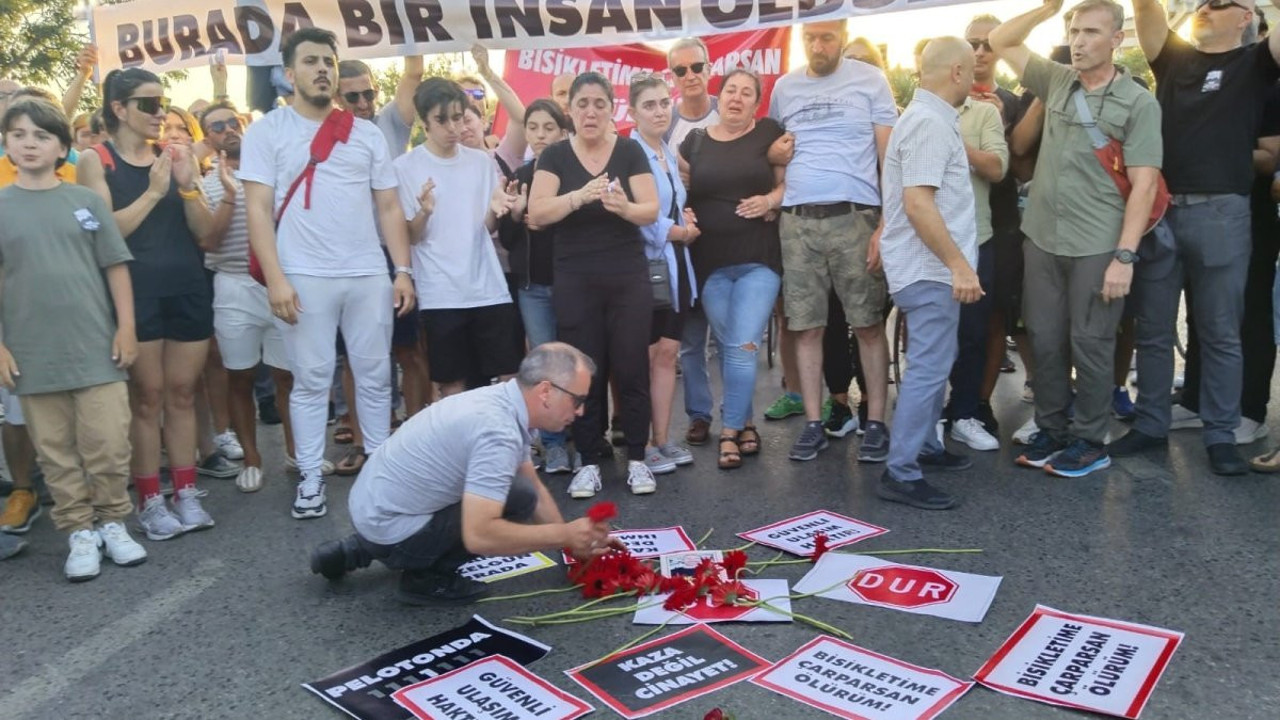 Bisiklet sürücüleri Bostancı’da eylem yaptı