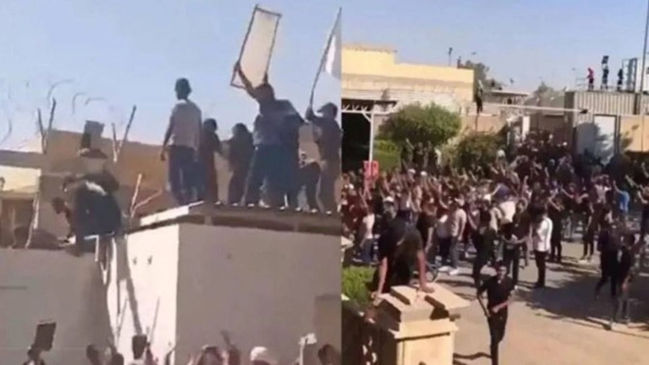 Irak'ta İsveç Büyükelçiliği'ne saldırı binanın bir kısmını ateşe verdiler