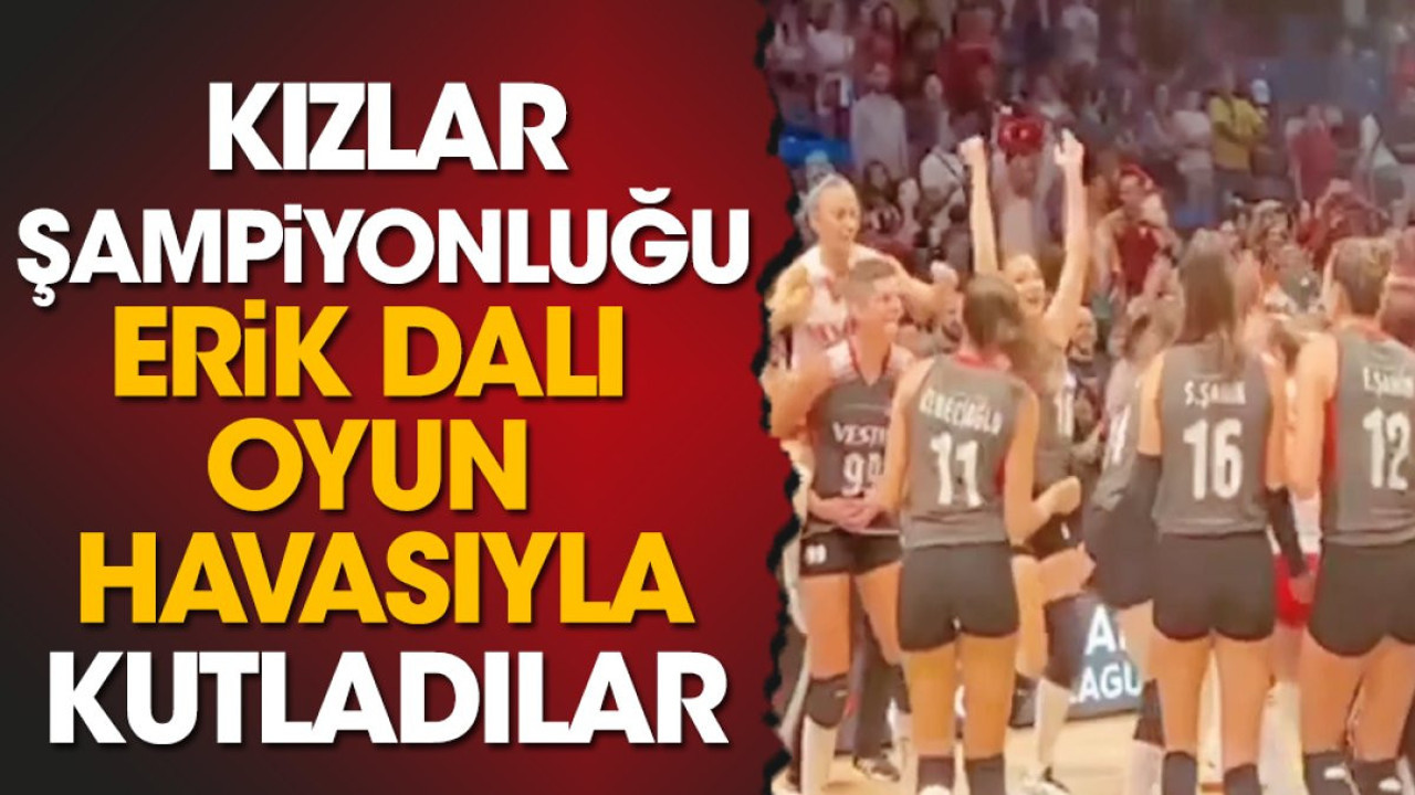 Amerikalılar Erik Dalını pek sevdi. Kızlar şampiyonluğu erik dalı oynayarak kutladılar