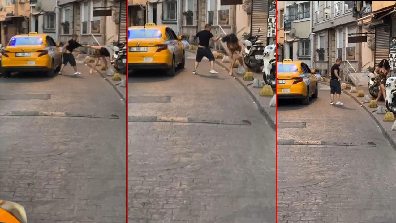 Kadın yolcuyu döven taksi şoförünün çalışma izni iptal edildi