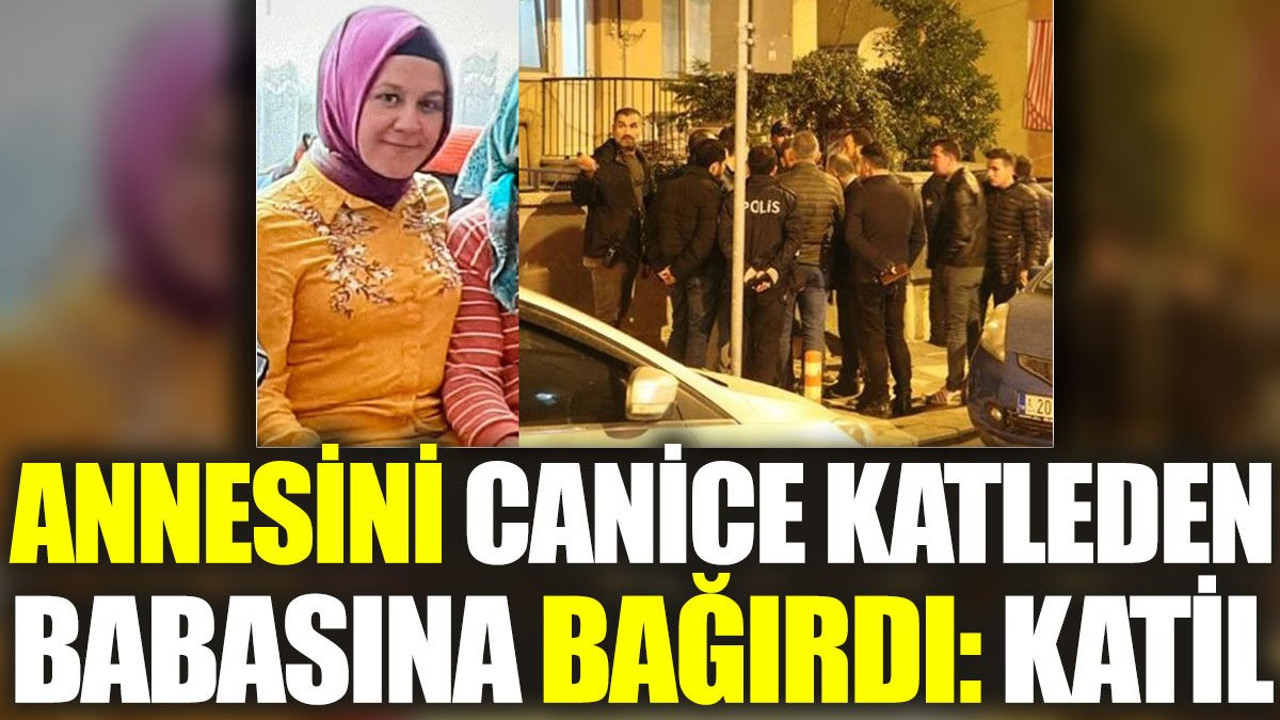 Annesini canice katleden babasına bağırdı: Katil