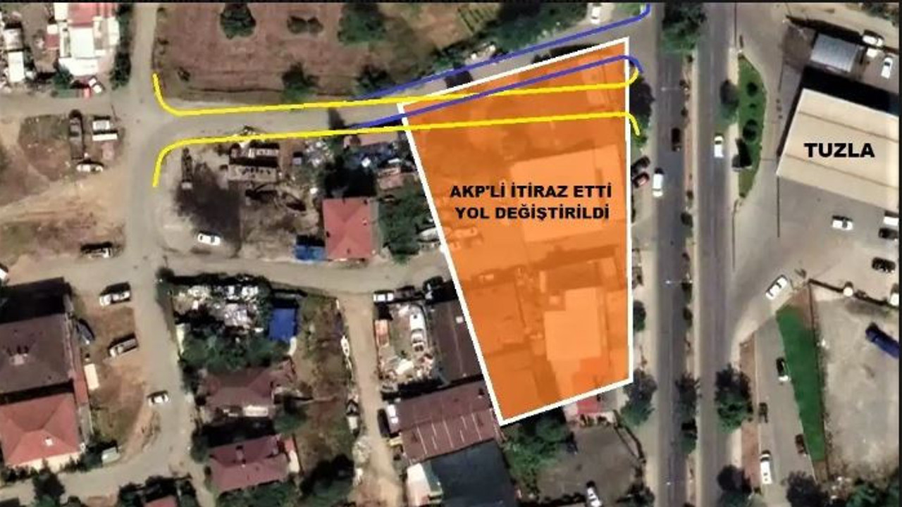 AKP'li istedi düz yol yamuldu. İmar planı bozuldu