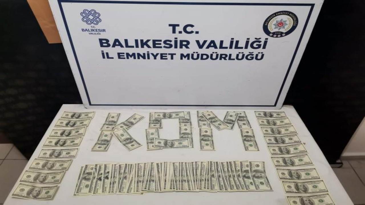 Bandırma'da sahte dolar operasyonu