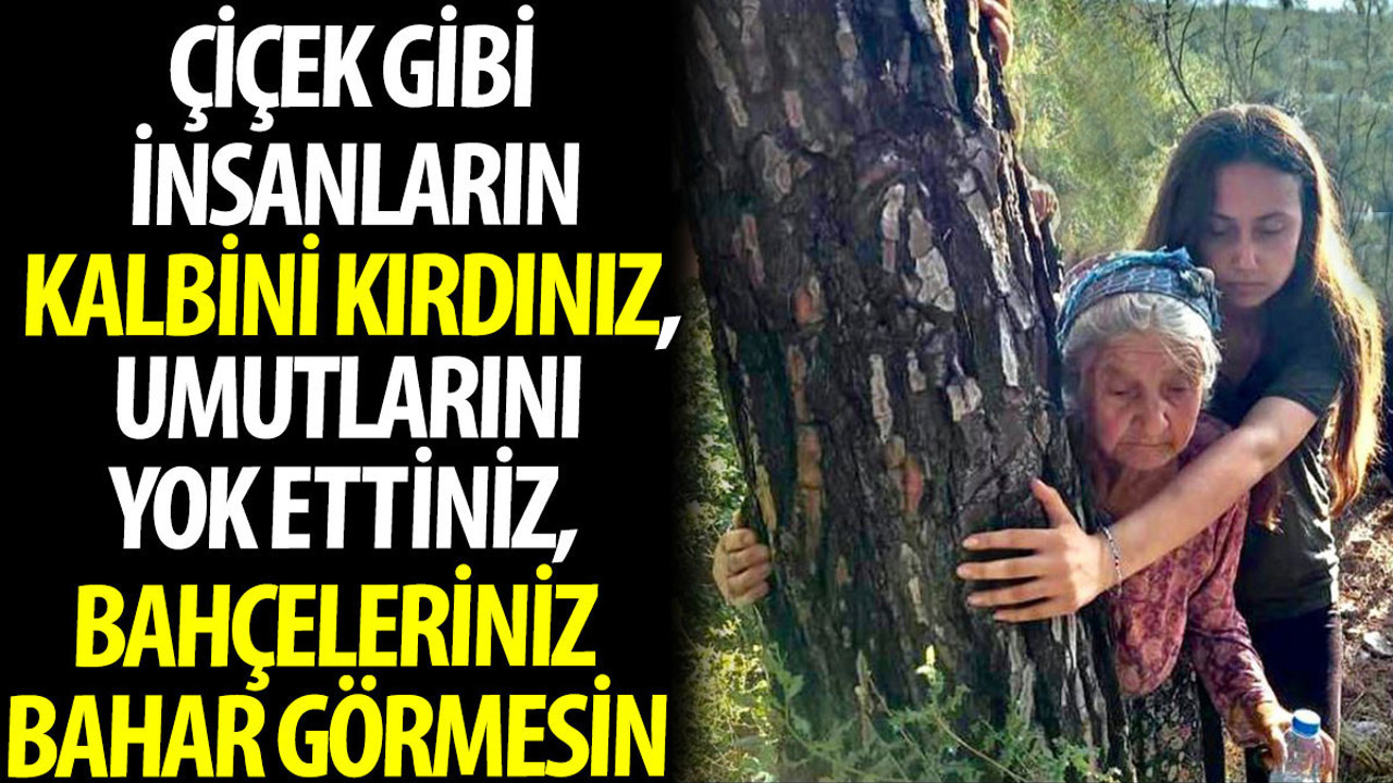Çiçek gibi insanların kalbini kırdınız, umutlarını yok ettiniz, bahçeleriniz bahar görmesin