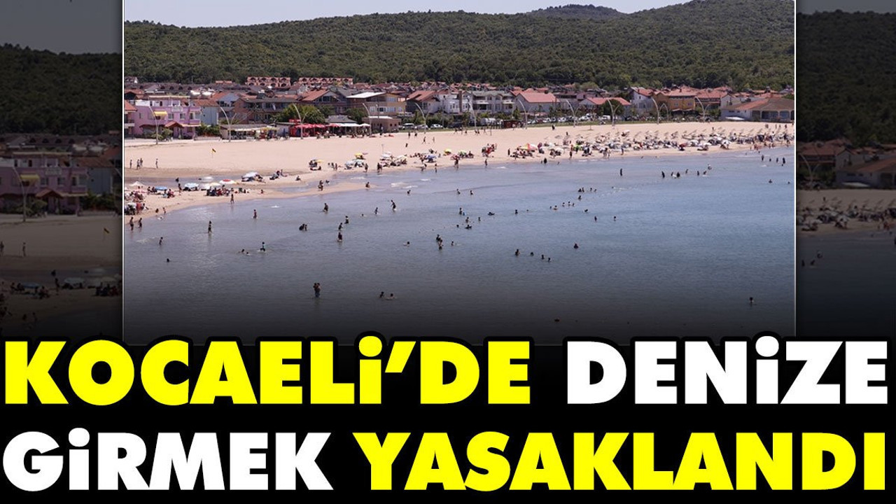 Kocaeli'de denize girmek yasaklandı (27 Temmuz 2023)