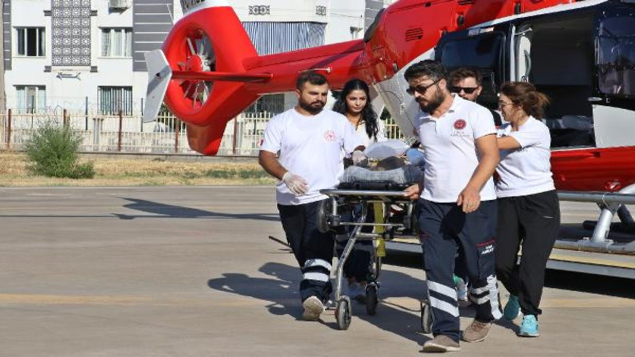 Şırnak’ta ambulans helikopter, boğazına kalem kapağı kaçan bebek için havalandı