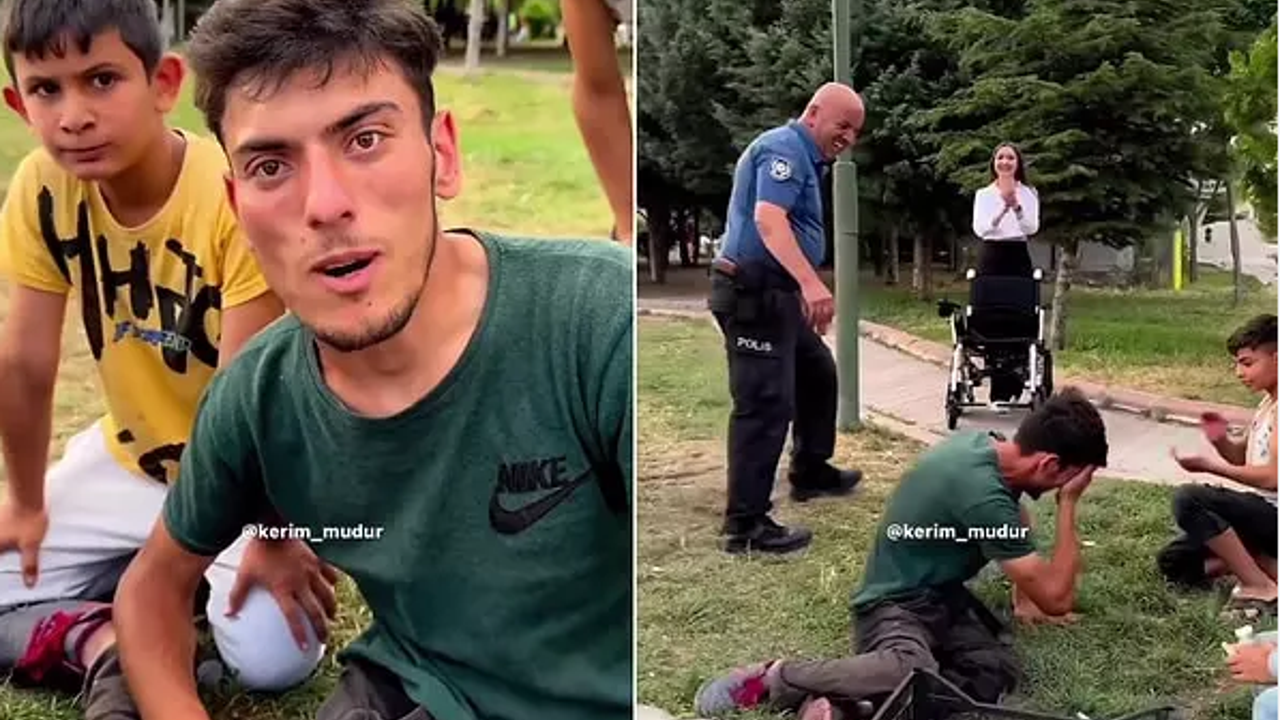 Kahraman Türk Polisi akülü araba almak için su satan Ümit'in hayalini gerçekleştirdi