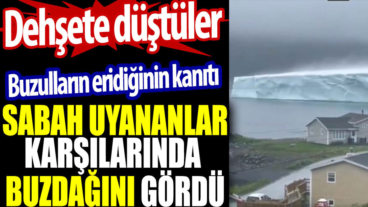 Sabah uyananlar karşılarında buzdağını gördü. Dehşete düştüler
