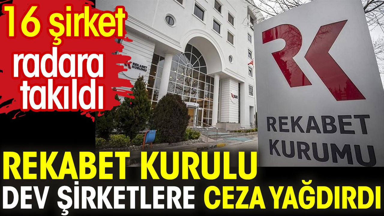 Rekabet Kurulu dev şirketlere ceza yağdırdı