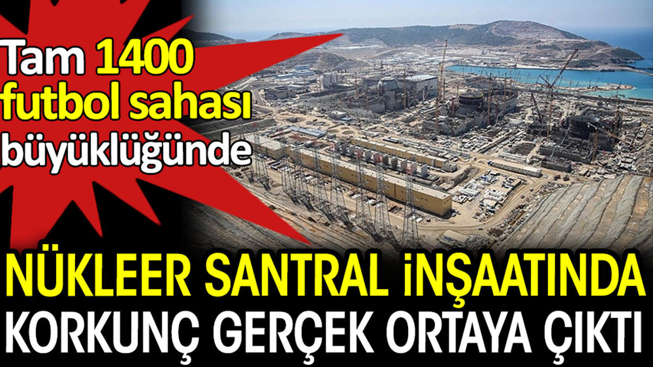 Nükleer santral inşaatında korkunç gerçek ortaya çıktı. Tam 1400 futbol sahası büyüklüğünde