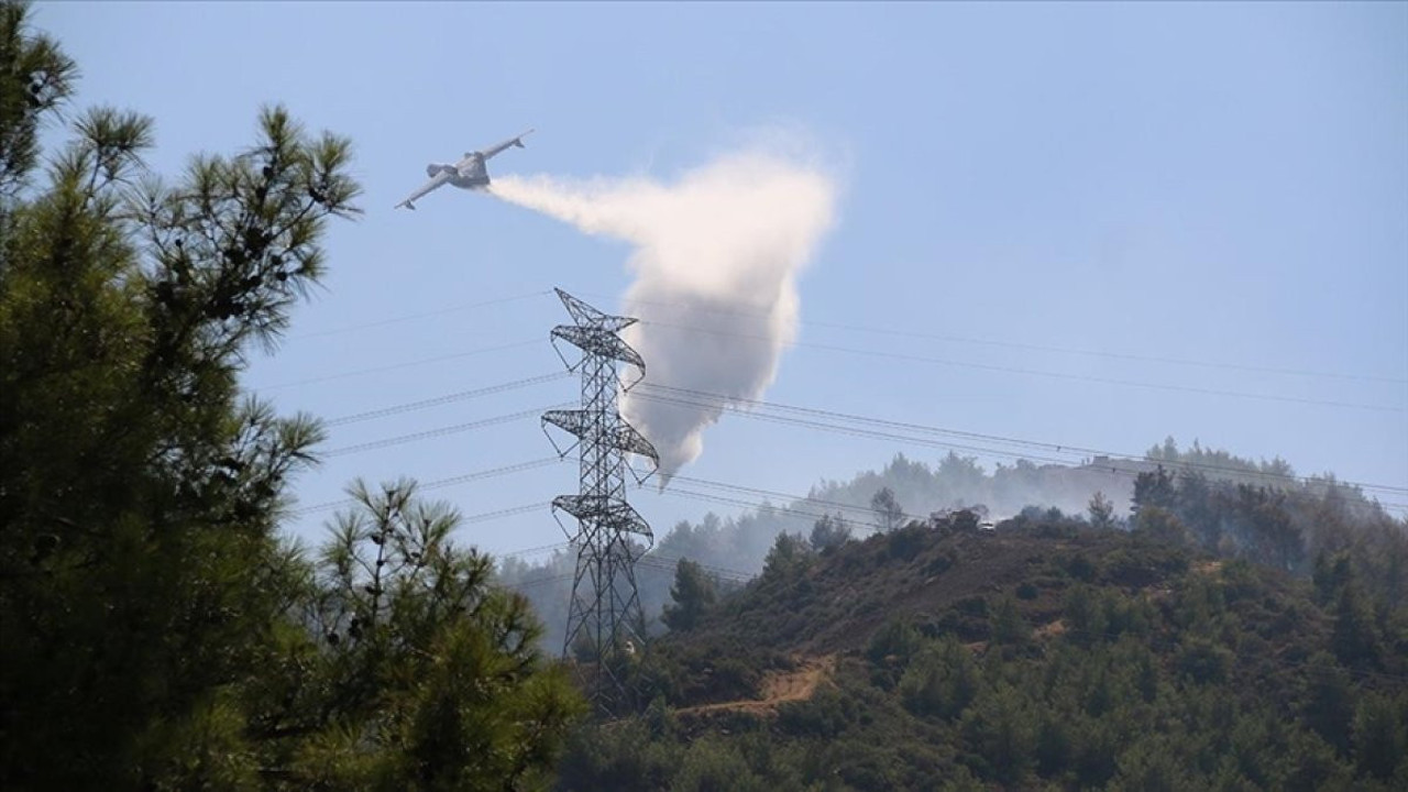 Hatay'daki orman yangını söndürüldü (06 Ağustos 2023)