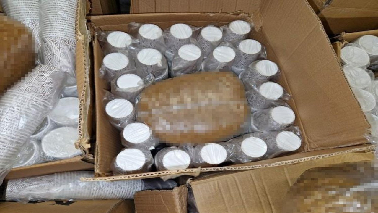 35 bin Euro'luk kaçak tütün ele geçirildi