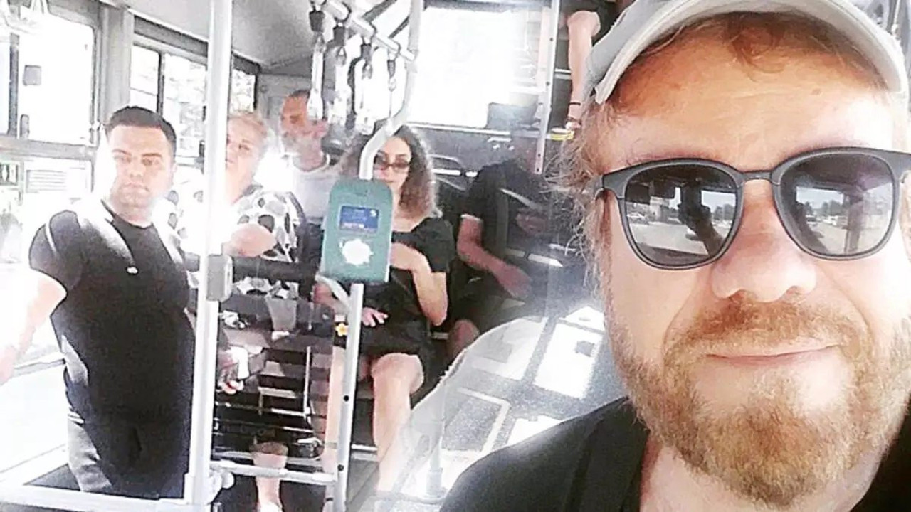 Ünlü şarkıcı belediye otobüsü ile şehir turu attı