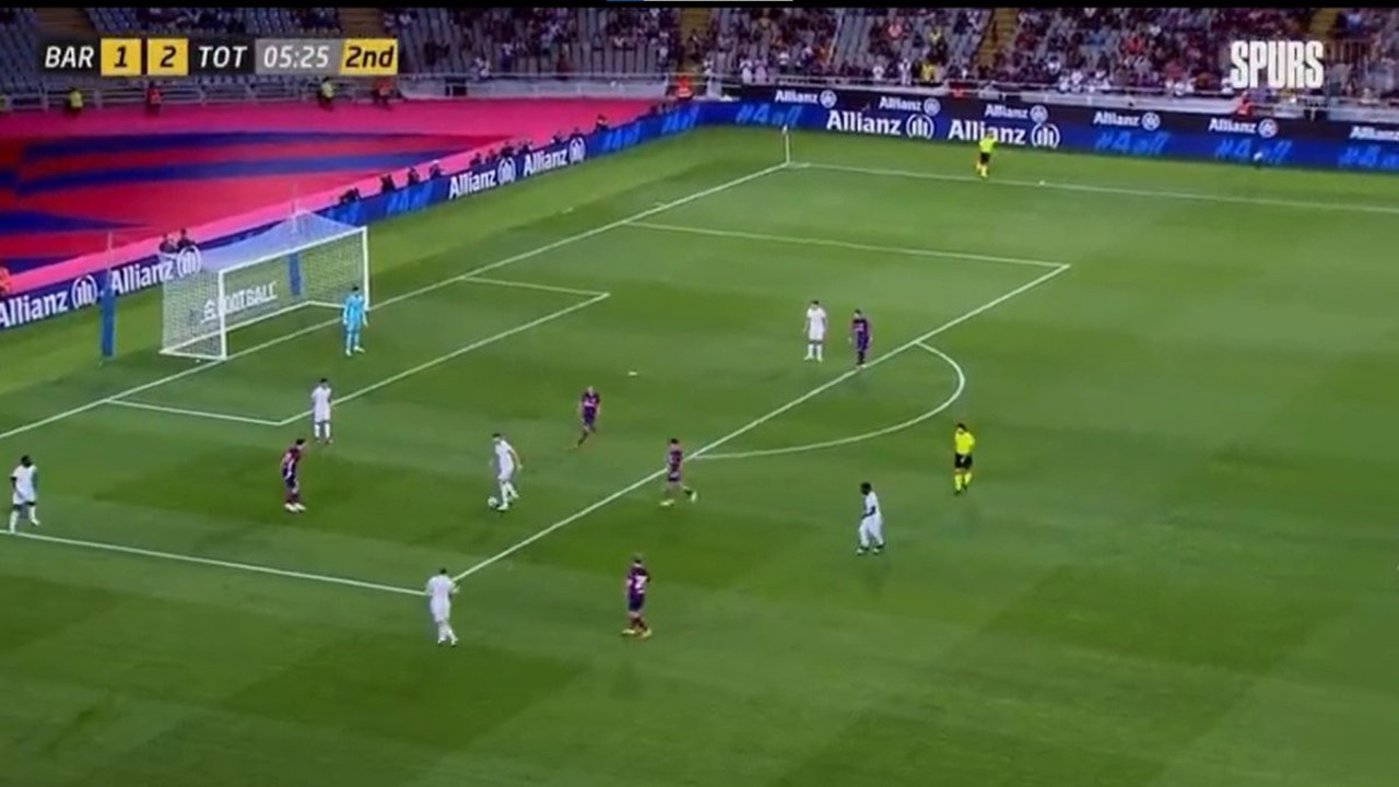 Tottenham Barcelona'yı çılgına çevirdi. Futbolcuların yaptıkları hareket olay oldu
