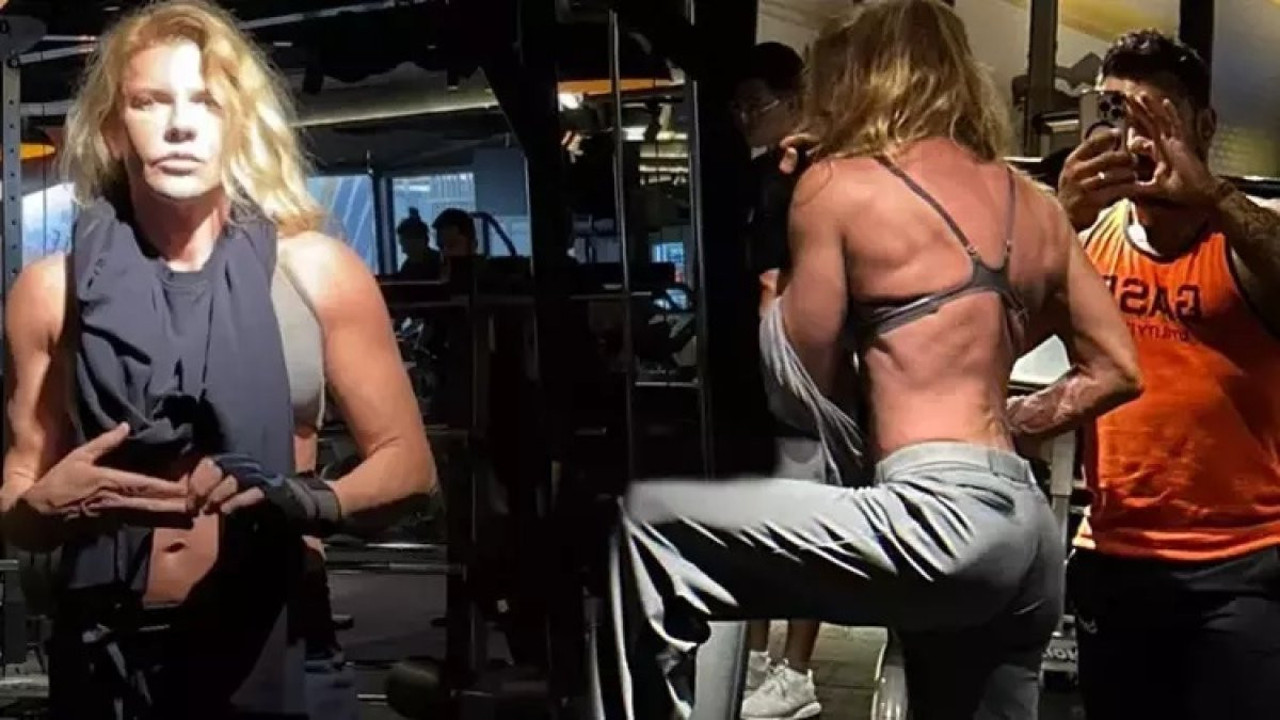 60 yaşındaki Biricik Suden'in sırt kasları olay oldu