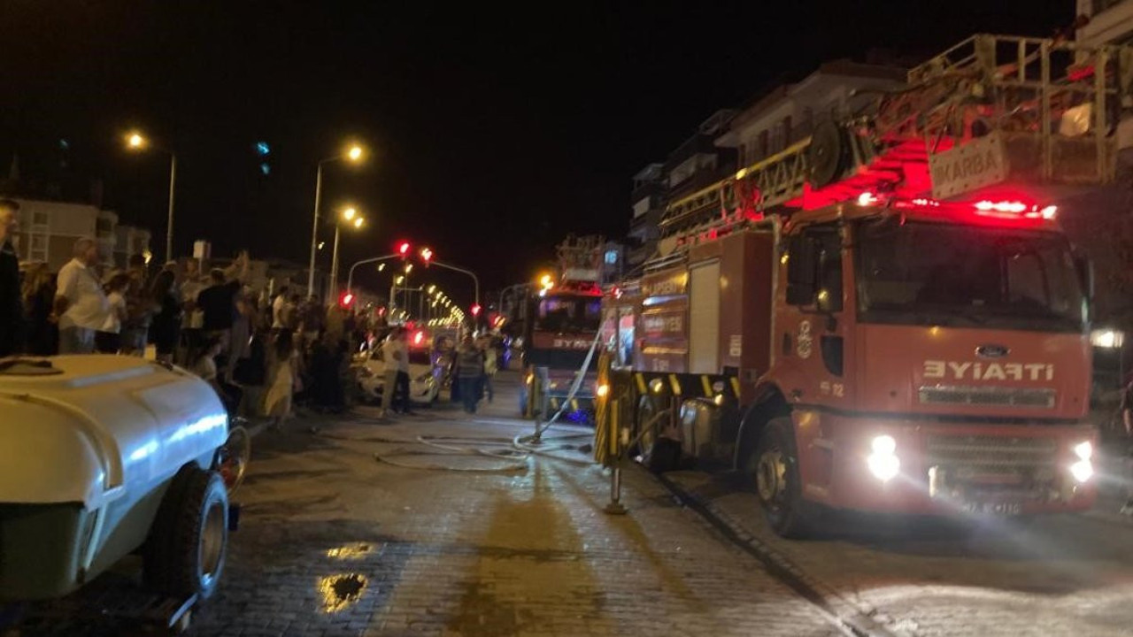 5 katlı apartmanda yangın paniği