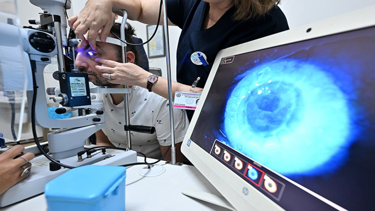 Babanın gözü oğluna ışık oldu