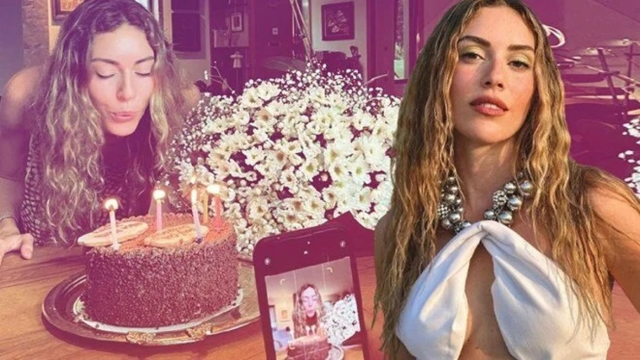 Sinem Kobal'dan doğum günü pozu. O detay gözlerden kaçmadı