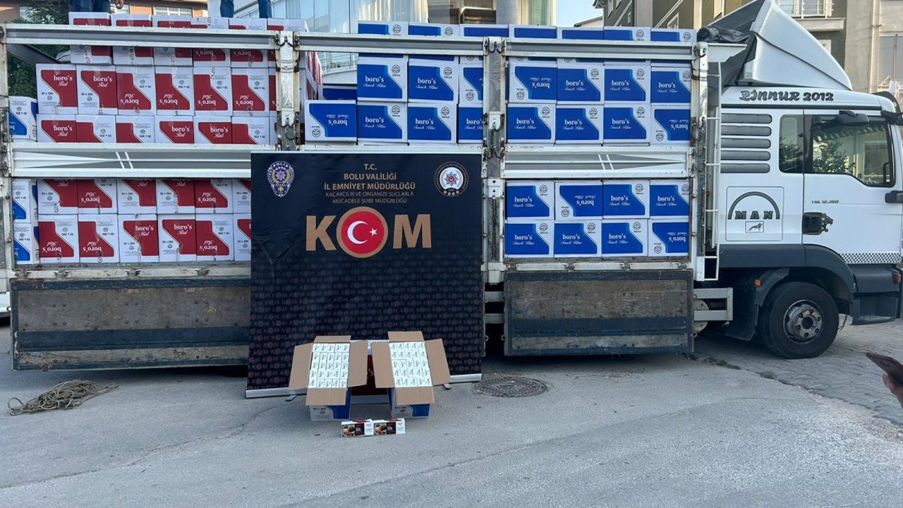 Bolu'da 5 milyon 499 bin 480 makaron ele geçirildi