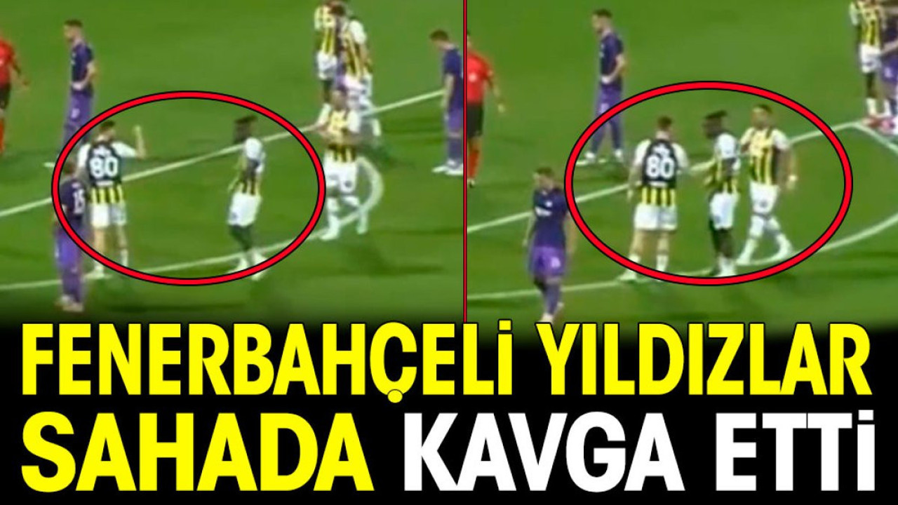 Fenerbahçeli yıldızlar Maribor maçında sahada kavga etti