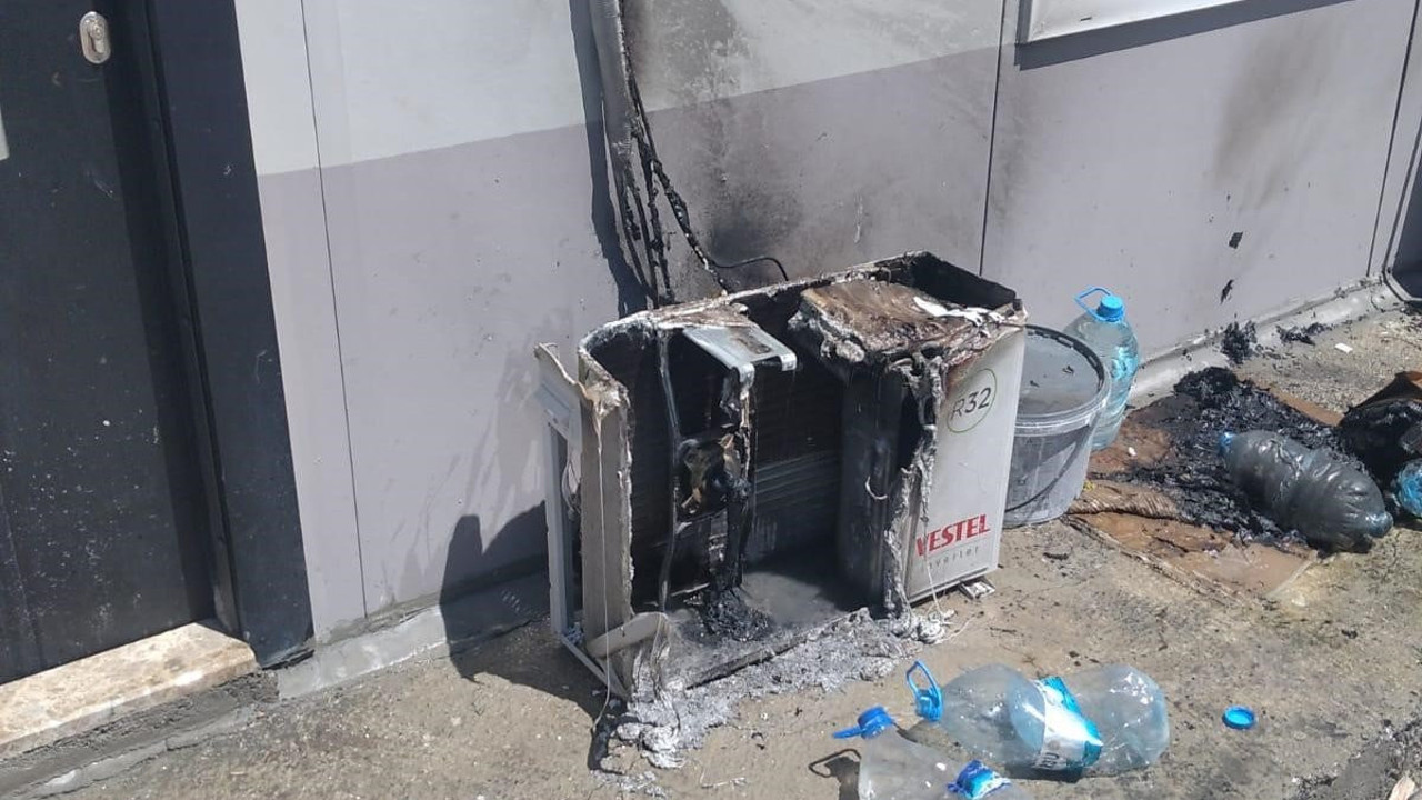 Klima aşırı sıcağa dayanamadı: Alev alev yandı