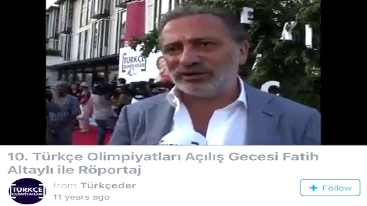 Fatih Altaylı’nın da FETÖ’nün 10. Türkçe Olimpiyatlarına katıldığı video ortaya çıktı