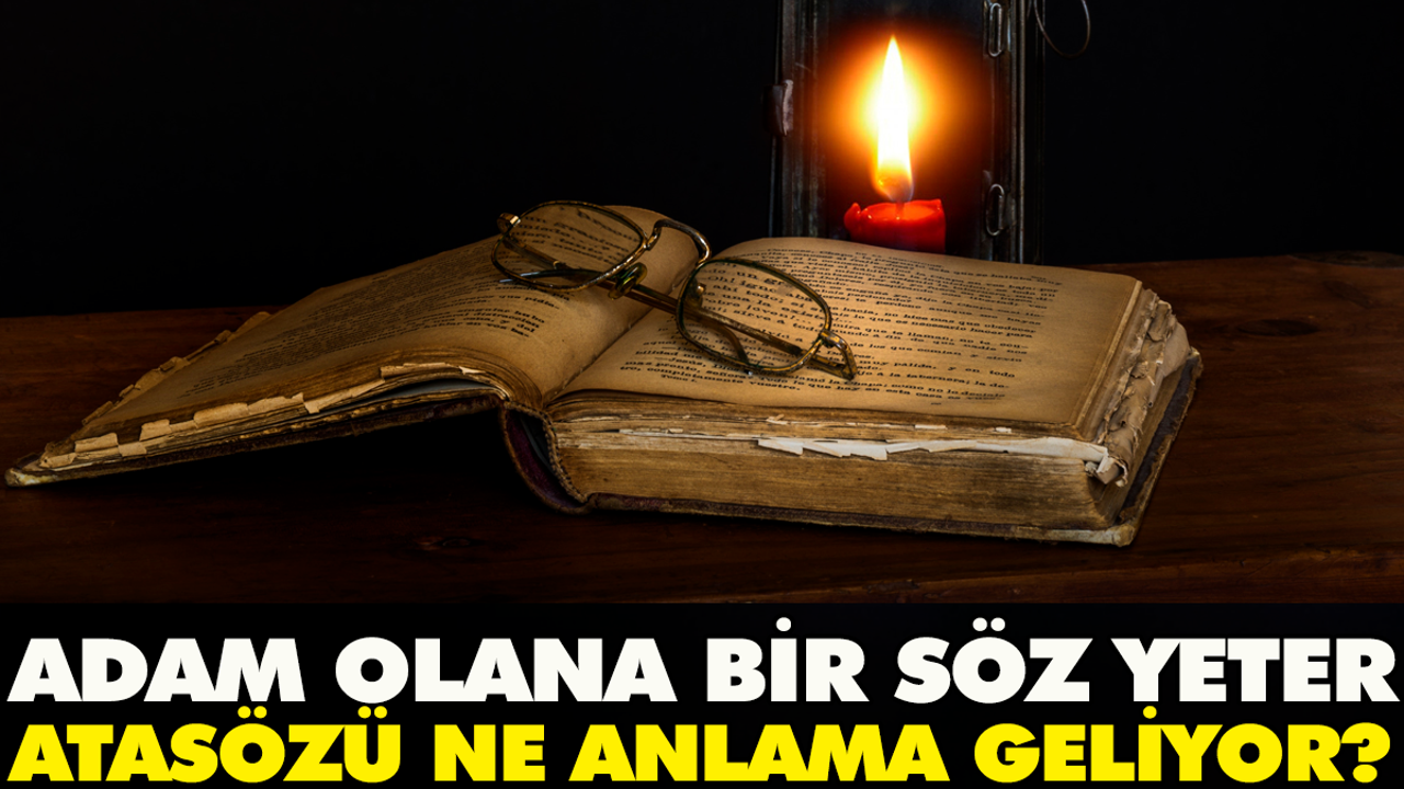 Adam olana bir söz yeter atasözü ne anlama geliyor?