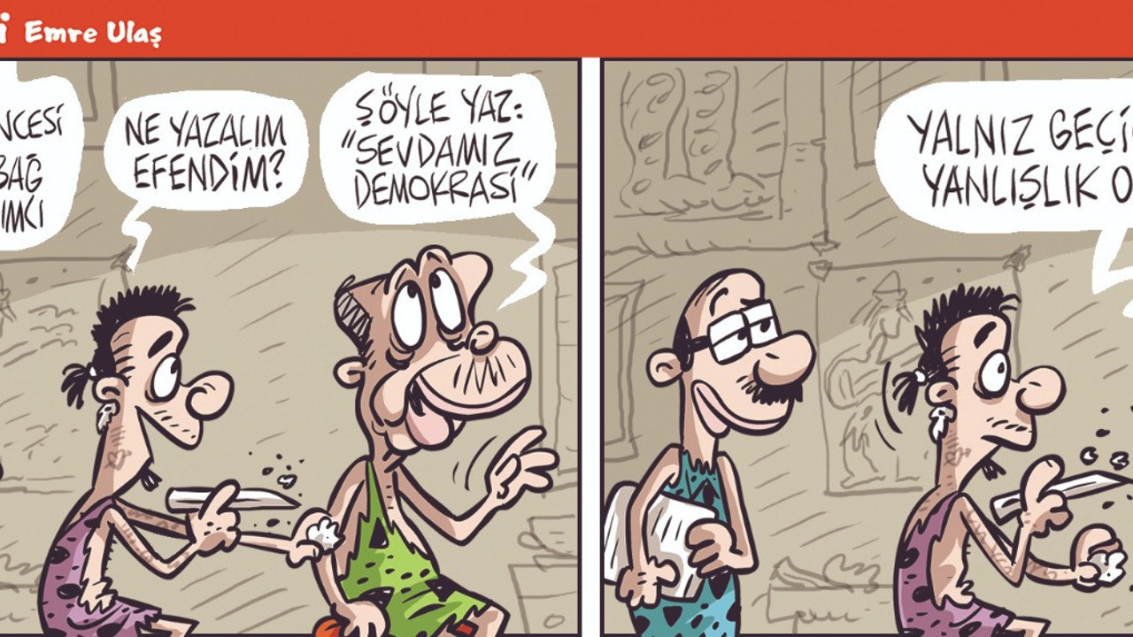 Sabaha kadar güldürecek Erdoğan karikatürü. Emre Ulaş çizdi